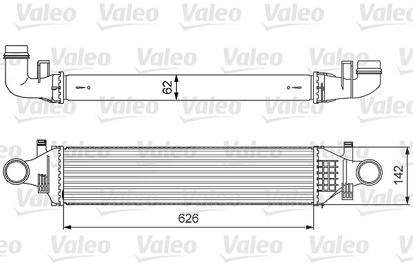 Valeo Ladeluftkühler [Hersteller-Nr. 818623] für Mercedes-Benz
