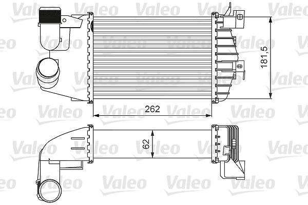 Valeo Ladeluftkühler [Hersteller-Nr. 818627] für Opel, Vauxhall