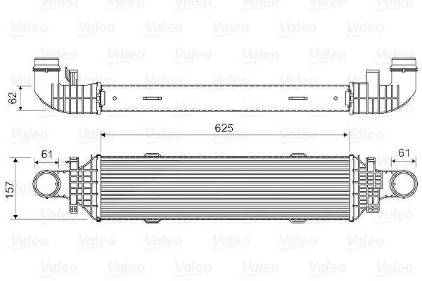 Valeo Ladeluftkühler [Hersteller-Nr. 818631] für Mercedes-Benz