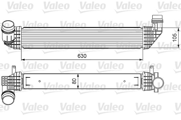 Valeo Ladeluftkühler [Hersteller-Nr. 818636] für Renault