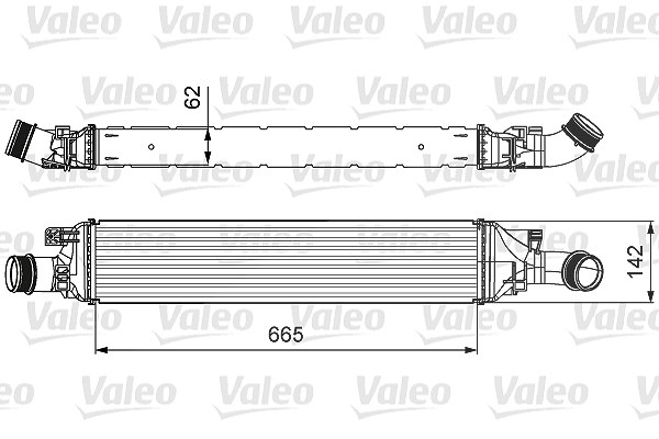 Valeo Ladeluftkühler [Hersteller-Nr. 818643] für Audi