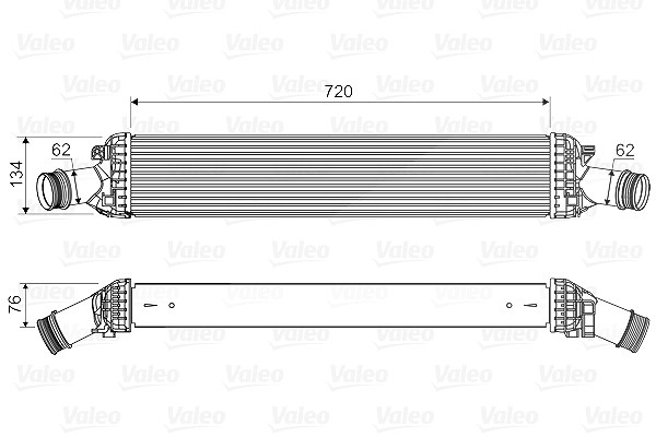 Valeo Ladeluftkühler [Hersteller-Nr. 818654] für Audi, Porsche