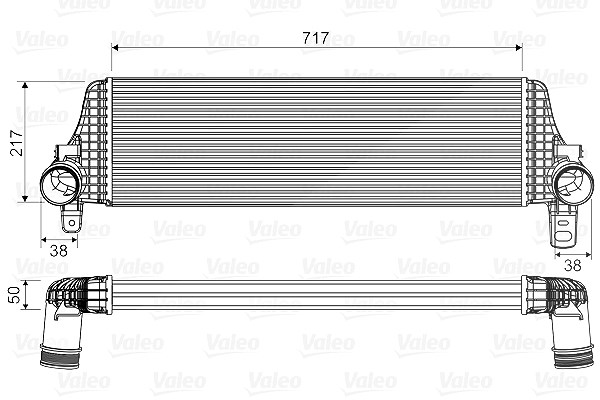 Valeo Ladeluftkühler [Hersteller-Nr. 818659] für VW
