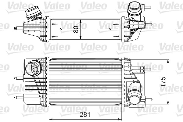 Valeo Ladeluftkühler [Hersteller-Nr. 818666] für Nissan