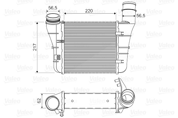 Valeo Ladeluftkühler [Hersteller-Nr. 818669] für Seat, Audi