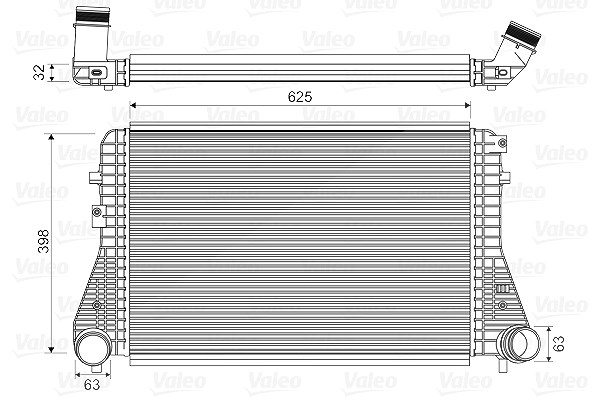 Valeo Ladeluftkühler [Hersteller-Nr. 818674] für Skoda, VW, Audi, Seat