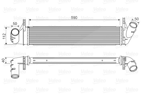Valeo Ladeluftkühler [Hersteller-Nr. 818678] für Dacia