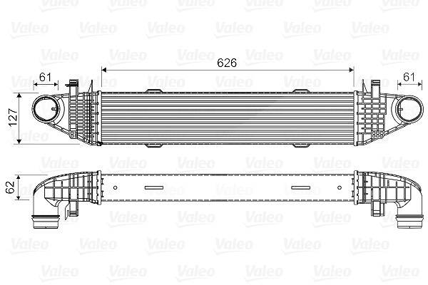 Valeo Ladeluftkühler [Hersteller-Nr. 818679] für Mercedes-Benz