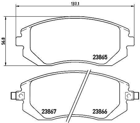 Brembo Bremsbelagsatz, Scheibenbremse [Hersteller-Nr. P78013X] für Toyota, Subaru