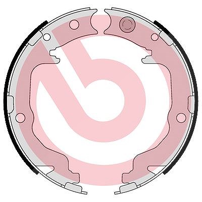 Brembo Bremsbackensatz, Feststellbremse [Hersteller-Nr. S11511] für Chrysler, Jeep, Lancia, Mitsubishi, Dodge, Peugeot, Citroën