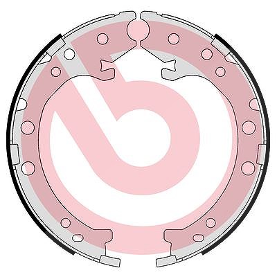 Brembo Bremsbackensatz, Feststellbremse [Hersteller-Nr. S28519] für Honda