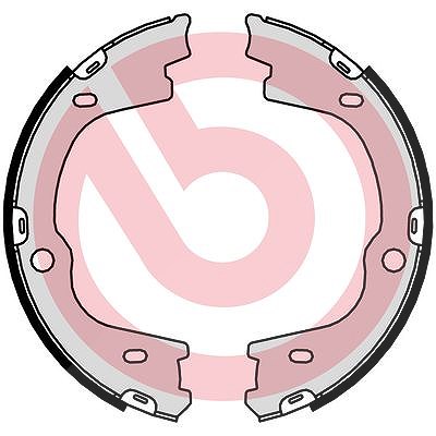 Brembo Bremsbackensatz, Feststellbremse [Hersteller-Nr. S30544] für Hyundai