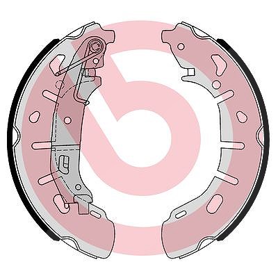 Brembo Bremsbackensatz [Hersteller-Nr. S59531] für Fiat, Opel, Vauxhall