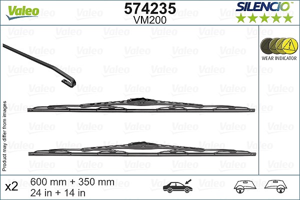 Valeo Wischblatt [Hersteller-Nr. 574235] für Vauxhall, Opel