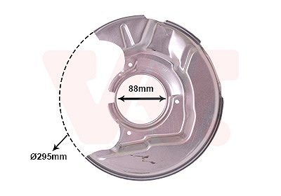 Van Wezel Spritzblech, Bremsscheibe [Hersteller-Nr. 5385371] für Toyota