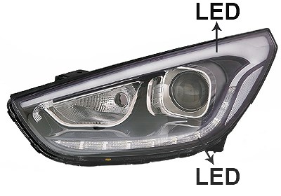 Van Wezel Hauptscheinwerfer [Hersteller-Nr. 8262963] für Hyundai