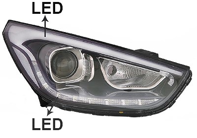Van Wezel Hauptscheinwerfer [Hersteller-Nr. 8262964] für Hyundai