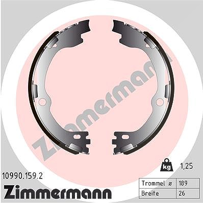 Zimmermann Bremsbackensatz, Feststellbremse [Hersteller-Nr. 10990.159.2] für Kia
