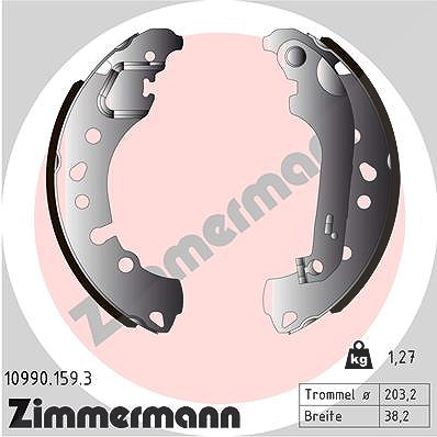 Zimmermann Bremsbackensatz Trommelbremse [Hersteller-Nr. 10990.159.3] für Ford