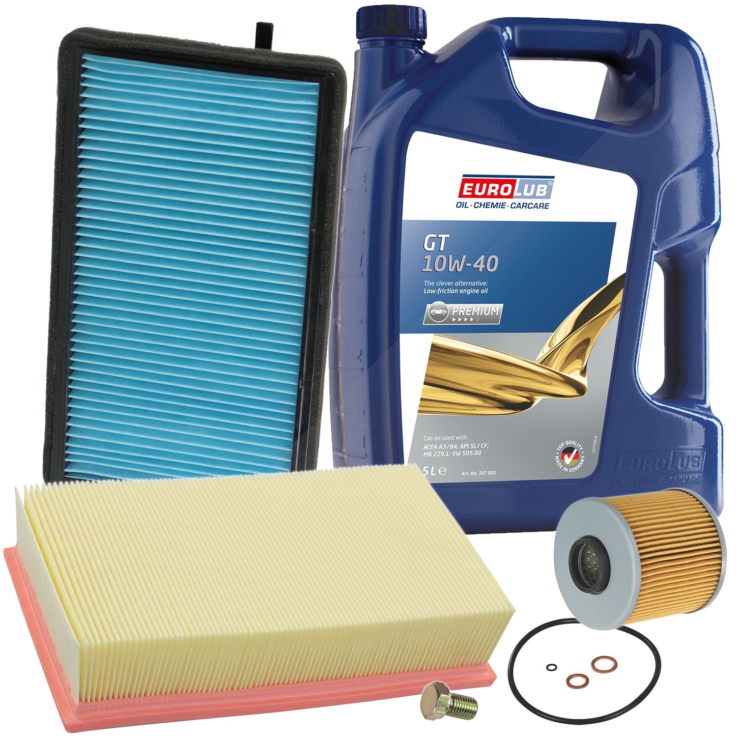 Bestprice Inspektionspaket Filtersatz SET A + 5l ÖL [Hersteller-Nr. 10493700] für BMW