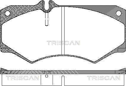 Triscan Bremsbelagsatz, Scheibenbremse [Hersteller-Nr. 811023774] für Mercedes-Benz, VW