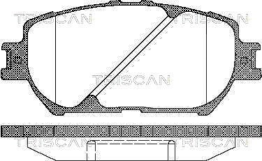 Triscan Bremsbelagsatz, Scheibenbremse [Hersteller-Nr. 811013056] für Toyota