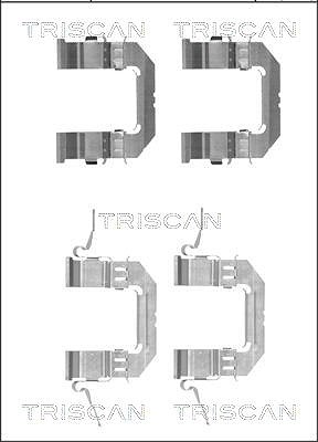 Triscan Zubehörsatz, Scheibenbremsbelag [Hersteller-Nr. 8105141600] für Infiniti, Renault, Nissan