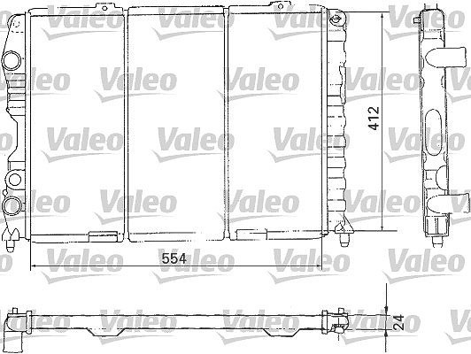 Valeo Kühler, Motorkühlung [Hersteller-Nr. 731283] für Alfa Romeo