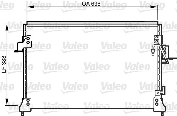 Valeo Kondensator, Klimaanlage [Hersteller-Nr. 818025] für Land Rover
