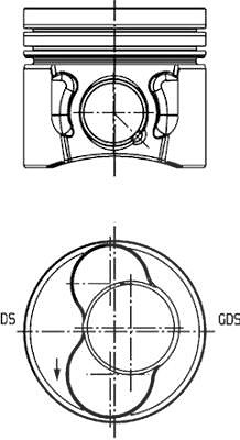 Kolbenschmidt Kolben [Hersteller-Nr. 40422600] für Seat, Skoda, Audi, VW