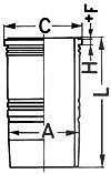 Kolbenschmidt Zylinderlaufbuchse [Hersteller-Nr. 89054110]