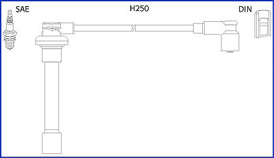 Hüco Zündleitungssatz [Hersteller-Nr. 134520] für Honda