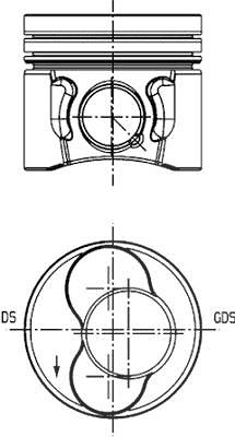 Kolbenschmidt Kolben [Hersteller-Nr. 40421600] für Seat, Audi, VW, Skoda