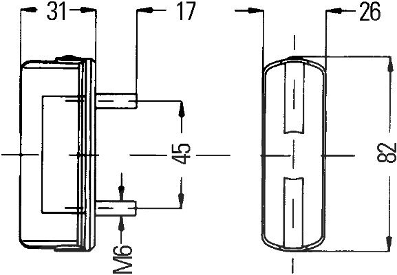 Hella Kennzeichenleuchte [Hersteller-Nr. 2KA997011-001]