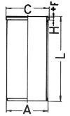 Kolbenschmidt Zylinderlaufbuchse [Hersteller-Nr. 89734190] für VW