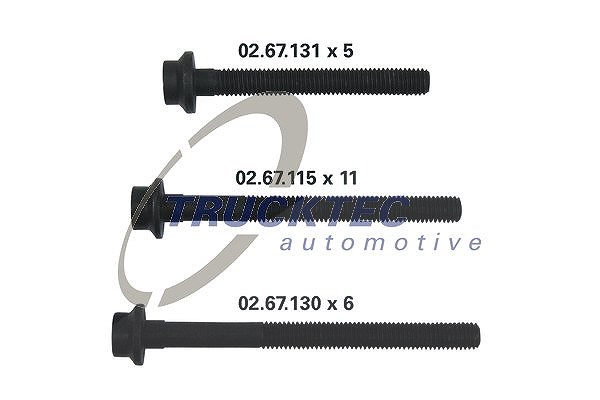 Trucktec Automotive Zylinderkopfschraubensatz [Hersteller-Nr. 02.67.132] für Mercedes-Benz