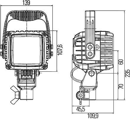 Hella Arbeitsscheinwerfer [Hersteller-Nr. 1GA996192-051]