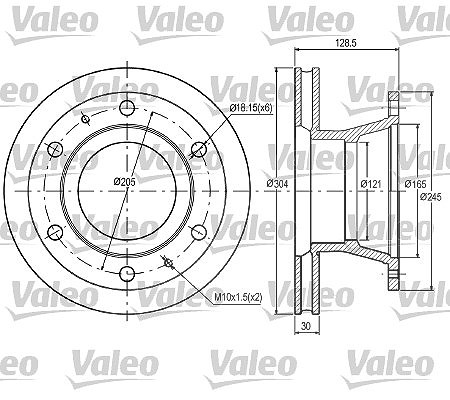 Valeo Bremsscheibe [Hersteller-Nr. 187059]