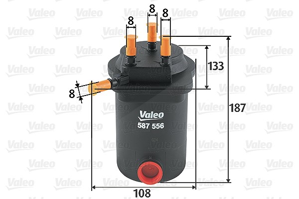 Valeo Kraftstofffilter [Hersteller-Nr. 587556] für Renault