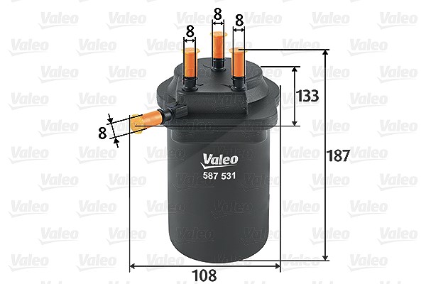 Valeo Kraftstofffilter [Hersteller-Nr. 587531] für Renault