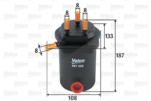 Valeo Kraftstofffilter [Hersteller-Nr. 587555] für Renault