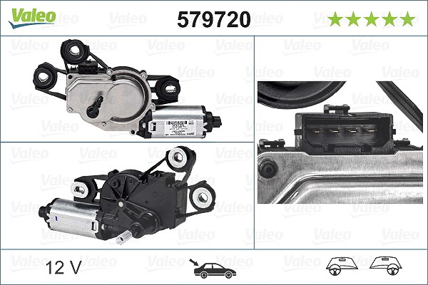 Valeo Wischermotor [Hersteller-Nr. 579720] für Seat