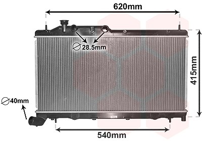 Van Wezel Kühler, Motorkühlung [Hersteller-Nr. 51002105] für Subaru