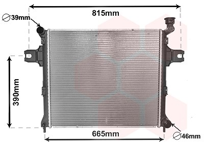 Van Wezel Kühler, Motorkühlung [Hersteller-Nr. 21002058] für Jeep
