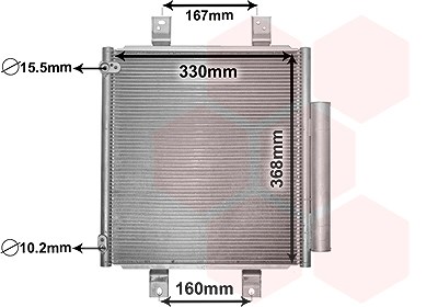 Van Wezel Kondensator, Klimaanlage [Hersteller-Nr. 11005076] für Subaru, Daihatsu