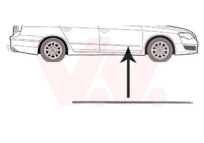 Van Wezel Zier-/Schutzleiste, Tür [Hersteller-Nr. 5839404] für VW