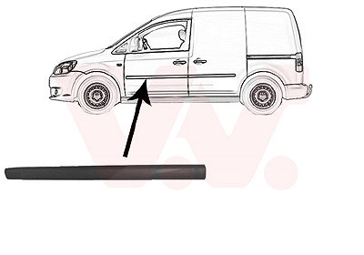 Van Wezel Zier-/Schutzleiste, Tür [Hersteller-Nr. 5867403] für VW