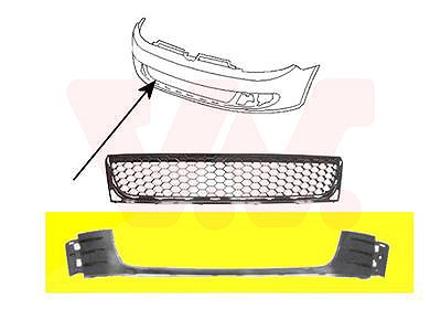 Van Wezel Lüftungsgitter, Stoßfänger [Hersteller-Nr. 5765599] für VW