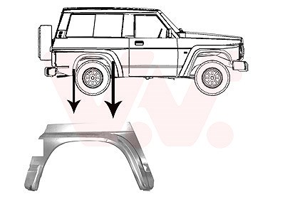 Van Wezel Seitenwand [Hersteller-Nr. 3362146] für Nissan