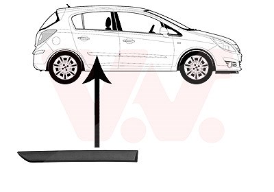 Van Wezel Zier-/Schutzleiste, Tür [Hersteller-Nr. 3750426] für Opel